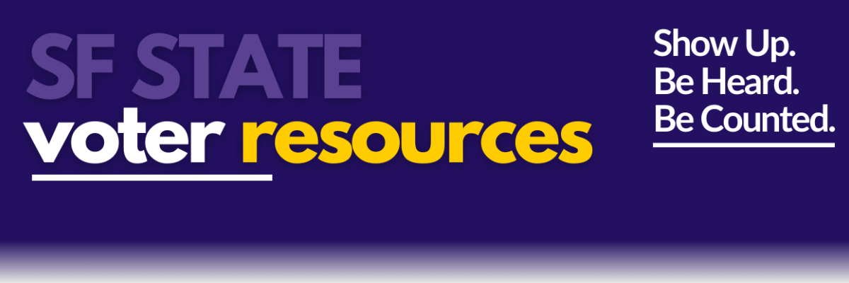 SF STATE voter resources background