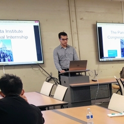 Panetta Intern presenting at information session