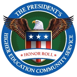White House President's Award for Community Service in Higher Education logo